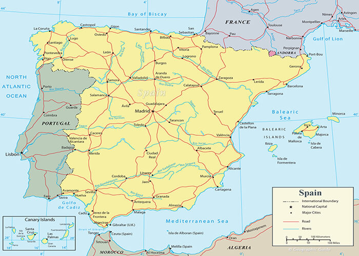 Map of Spain